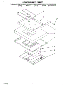 07 - Hidden Bake parts for Kitchenaid Range KERC507HAL3 from AppliancePartsPros.com
