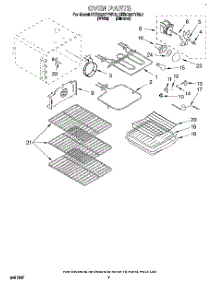 05 - Oven parts for Kitchenaid Range KERC507YAL3 from AppliancePartsPros.com