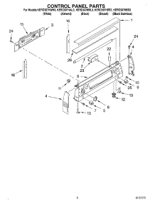 02 - Control Panel parts for Kitchenaid Range KERC507HBS3 from AppliancePartsPros.com