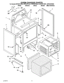 04 - Oven Chassis parts for Kitchenaid Range KERC507HBS3 from AppliancePartsPros.com