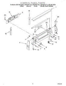 02 - Control Panel parts for Kitchenaid Range KERC507HBS0 from AppliancePartsPros.com