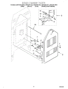 06 - Rear Chassis parts for Kitchenaid Range KERC507HBS0 from AppliancePartsPros.com