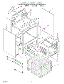 04 - Oven Chassis parts for Kitchenaid Range KERC507EWH5 from AppliancePartsPros.com