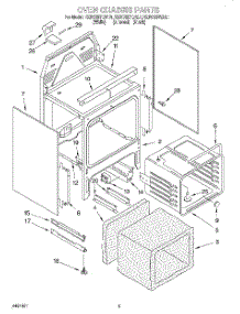 04 - Oven Chassis parts for Kitchenaid Range KERC507EWH1 from AppliancePartsPros.com