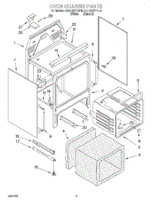 04 - Oven Chassis parts for Kitchenaid Range KERC507YWH5 from AppliancePartsPros.com