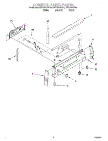 02 - Control Panel parts for Kitchenaid Range KERC507EBL4 from AppliancePartsPros.com