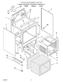 04 - Oven Chassis parts for Kitchenaid Range KERC507EWH2 from AppliancePartsPros.com