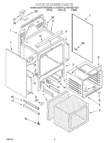 04 - Oven Chassis parts for Kitchenaid Range KERC507EWH3 from AppliancePartsPros.com