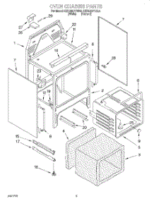04 - Oven Chassis parts for Kitchenaid Range KERC507YAL4 from AppliancePartsPros.com