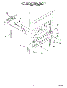 02 - Control Panel parts for Kitchenaid Range KERC507YWH3 from AppliancePartsPros.com