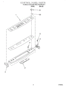 02 - Control Panel parts for Kitchenaid Range KGST300HBT0 from AppliancePartsPros.com