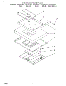 07 - Hidden Bake parts for Kitchenaid Range KERC507HBS1 from AppliancePartsPros.com