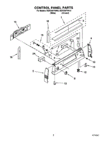 02 - Control Panel parts for Kitchenaid Range KERC507YAL0 from AppliancePartsPros.com