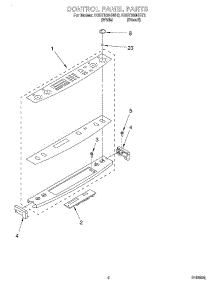 02 - Control Panel parts for Kitchenaid Range KGST300HWH3 from AppliancePartsPros.com
