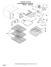 05 - Oven parts for Kitchenaid Range KERC507YWH1 from AppliancePartsPros.com