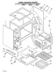 06 - Oven Chassis parts for Kitchenaid Range KGST300HBT6 from AppliancePartsPros.com