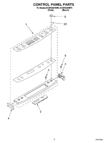 02 - Control Panel parts for Kitchenaid Range KGST300HBT5 from AppliancePartsPros.com