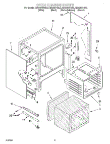 03 - Oven Chassis parts for Kitchenaid Range KERC607HBT5 from AppliancePartsPros.com