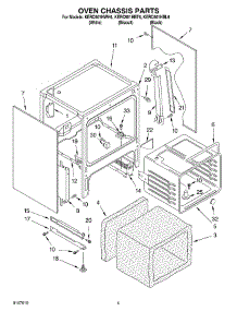 03 - Oven Chassis parts for Kitchenaid Range KERC601HBT6 from AppliancePartsPros.com