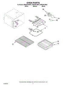 04 - Oven parts for Kitchenaid Range KERC601HBT6 from AppliancePartsPros.com