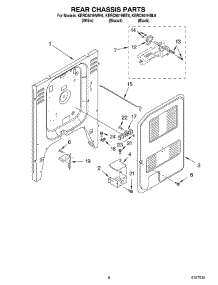05 - Rear Chassis parts for Kitchenaid Range KERC601HWH6 from AppliancePartsPros.com