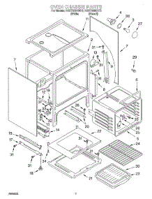 06 - Oven Chassis parts for Kitchenaid Range KGST300HWH3 from AppliancePartsPros.com