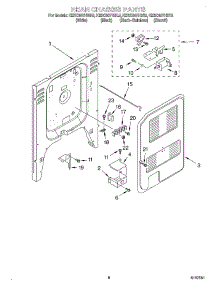 05 - Rear Chassis parts for Kitchenaid Range KERC607HBL5 from AppliancePartsPros.com