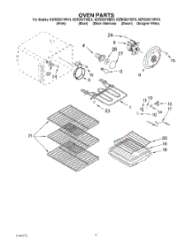 04 - Oven parts for Kitchenaid Range KERC607HWW4 from AppliancePartsPros.com