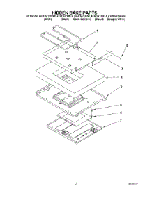 07 - Hidden Bake, Optional parts for Kitchenaid Range KERC607HWW4 from AppliancePartsPros.com