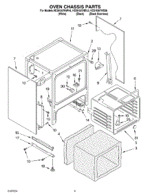 04 - Oven Chassis parts for Kitchenaid Range KESH307HBS6 from AppliancePartsPros.com