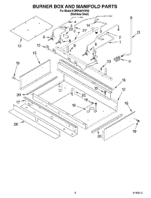 07 - Burner Box & Manifold parts for Kitchenaid Range KDRP467KSS0 from AppliancePartsPros.com