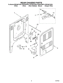 05 - Rear Chassis parts for Kitchenaid Range KERC607HWW6 from AppliancePartsPros.com