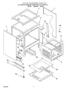 05 - Oven Chassis parts for Kitchenaid Range KGRT507FBL0 from AppliancePartsPros.com