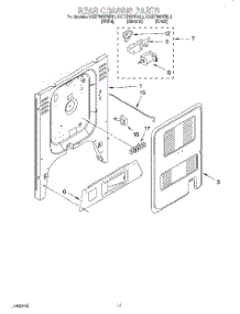 08 - Rear Chassis, Lit / Optional parts for Kitchenaid Range KGRT507FBL1 from AppliancePartsPros.com
