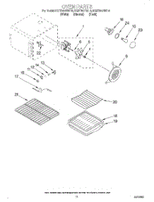 07 - Oven parts for Kitchenaid Range KGRT507BBL2 from AppliancePartsPros.com