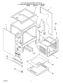 05 - Oven Chassis parts for Kitchenaid Range KGRT507FWH1 from AppliancePartsPros.com