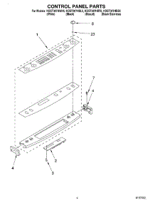 03 - Control Panel parts for Kitchenaid Range KGST307HWH5 from AppliancePartsPros.com