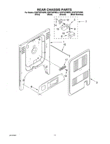 08 - Rear Chassis parts for Kitchenaid Range KGST307HWH5 from AppliancePartsPros.com