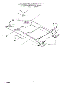 02 - Cooktop Burner parts for Kitchenaid Range KGRT600HAL4 from AppliancePartsPros.com