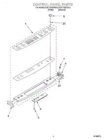 03 - Control Panel parts for Kitchenaid Range KGRT600HAL4 from AppliancePartsPros.com