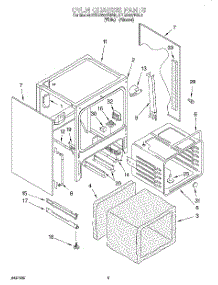 04 - Oven Chassis parts for Kitchenaid Range KERC607EAL0 from AppliancePartsPros.com