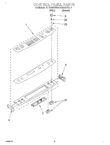 06 - Control Panel, Lit / Optional parts for Kitchenaid Range KERC607EAL4 from AppliancePartsPros.com
