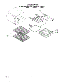 05 - Oven parts for Kitchenaid Range KESC300BBL3 from AppliancePartsPros.com
