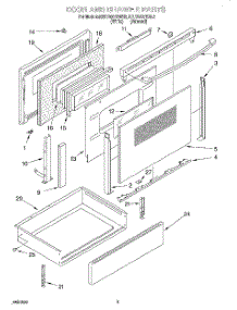 03 - Door And Drawer parts for Kitchenaid Range KERC607EAL2 from AppliancePartsPros.com