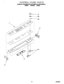 02 - Control Panel parts for Kitchenaid Range KESC300BAL3 from AppliancePartsPros.com