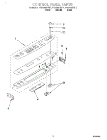 02 - Control Panel parts for Kitchenaid Range KESC300HBT1 from AppliancePartsPros.com