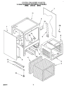 04 - Oven Chassis parts for Kitchenaid Range KESC300BBL2 from AppliancePartsPros.com