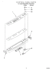02 - Control Panel parts for Kitchenaid Range KERC607EAL1 from AppliancePartsPros.com