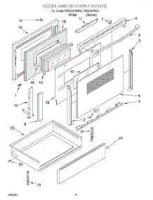 03 - Door And Drawer parts for Kitchenaid Range KERC607EAL1 from AppliancePartsPros.com