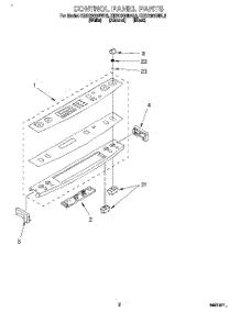 02 - Control Panel parts for Kitchenaid Range KESC300BWH2 from AppliancePartsPros.com